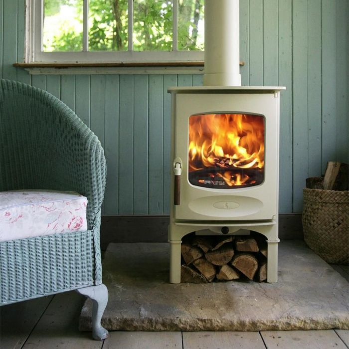 charnwood c4 store stand in almond colour